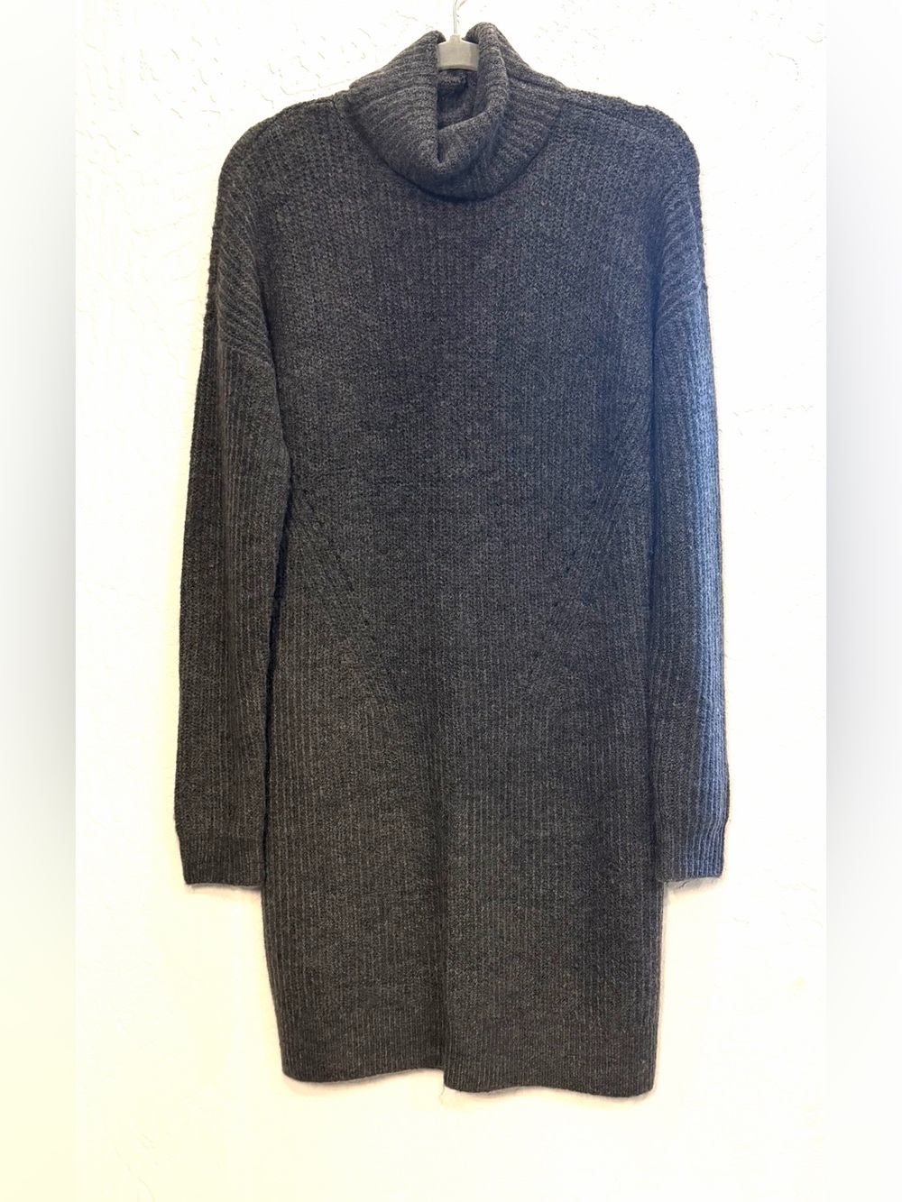 NWT Abercrombie & Fitch Gray Turtleneck Sweater Dress Medium Tall